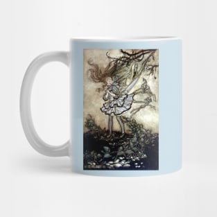 Mischievous Fairies - Peter Pan in Kensington Gardens - Arthur Rackham Mug